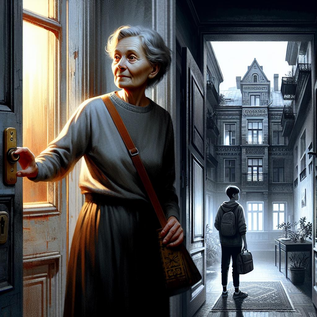 «Ну вот, — хрипло сказала Марина, снимая туфли» — она стояла на пороге квартиры, полной тишины и горечи, осознавая, что возвращение домой обернётся настоящей войной за наследство