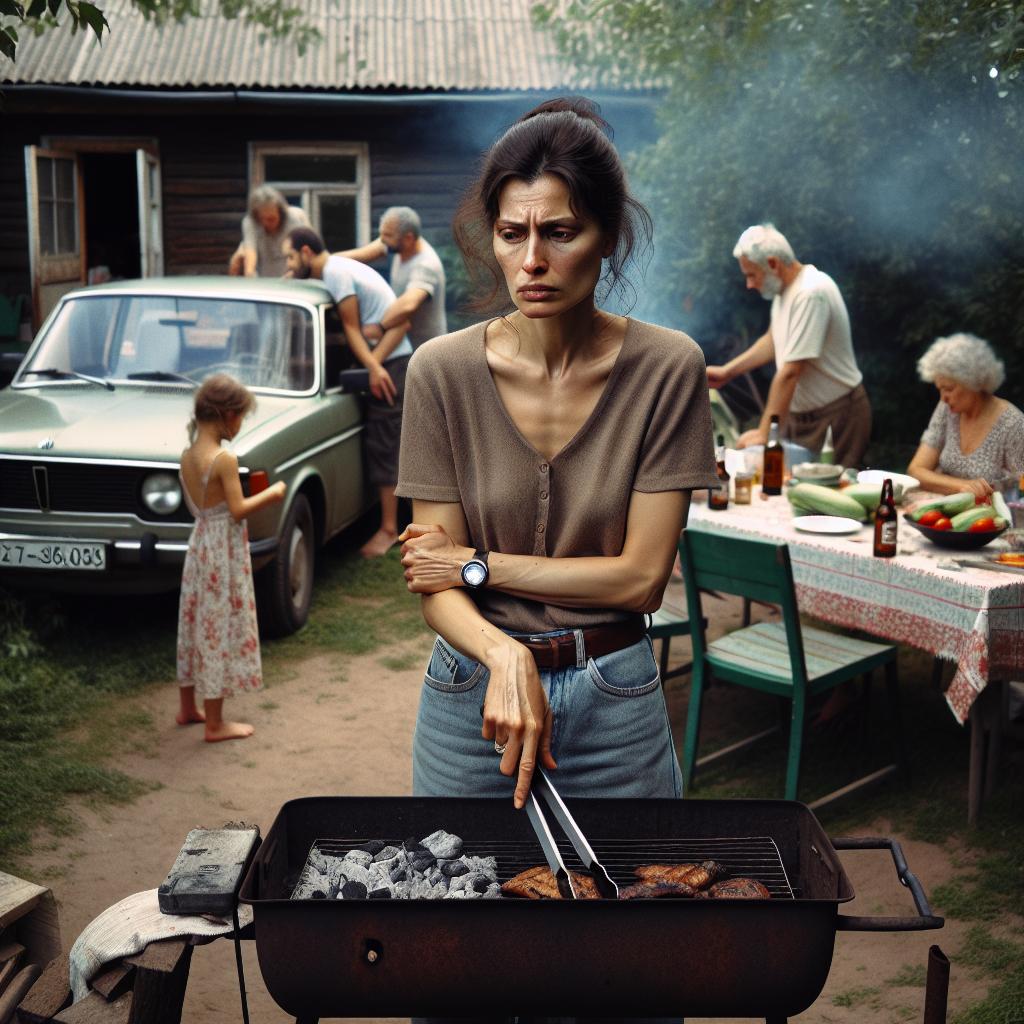 «Вы — паразиты!» — крикнула Марина, сбросив торт в ведро с углями, и осветила свою ярость пламенем.