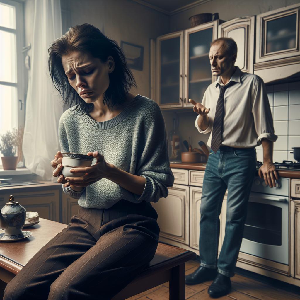 «Значит, вот так просто? – десять лет коту под хвост?» — спросила она, держась за чашку, в то время как разводом угрожала свекровь.