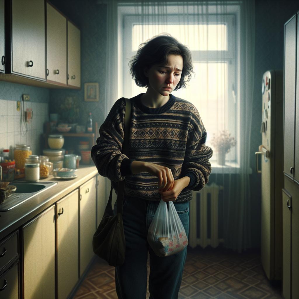 «Ты чего одет так легко, простынешь ведь?» — с тревогой спросила Наталья своего одноклассника, затем заметив, что он странно себя ведёт.
