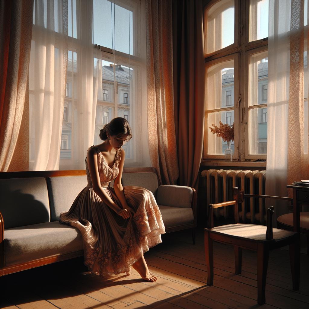 «Я люблю вашу дочь! И я подлец» — заявляет Георгий в отчаянии, пытаясь восстановить связь с Ларисой после ужасного инцидента