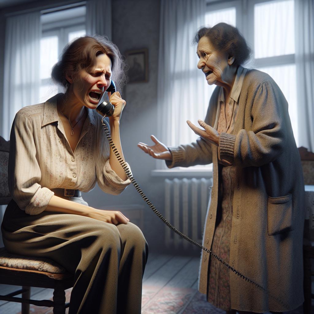 «А вот уйду я сейчас! Насовсем уйду!» — угрожающе крикнула Наташа, протянув маме телефон