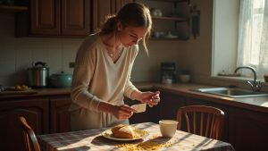 «Заходите. Только — хлеб ещё горячий» — неловко кивнула Ольга, смущённо освобождая место у окна для соседки