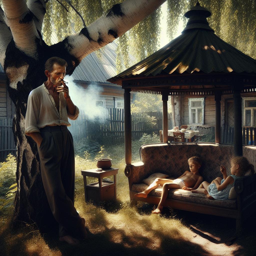 «Ох, бать, — выдохнул сын, слегка краснея, — Забрала. Как глянул в её глаза… Они мне в сердце дыру прожгли» — признался Матвей, полон восторга от своей новой любви
