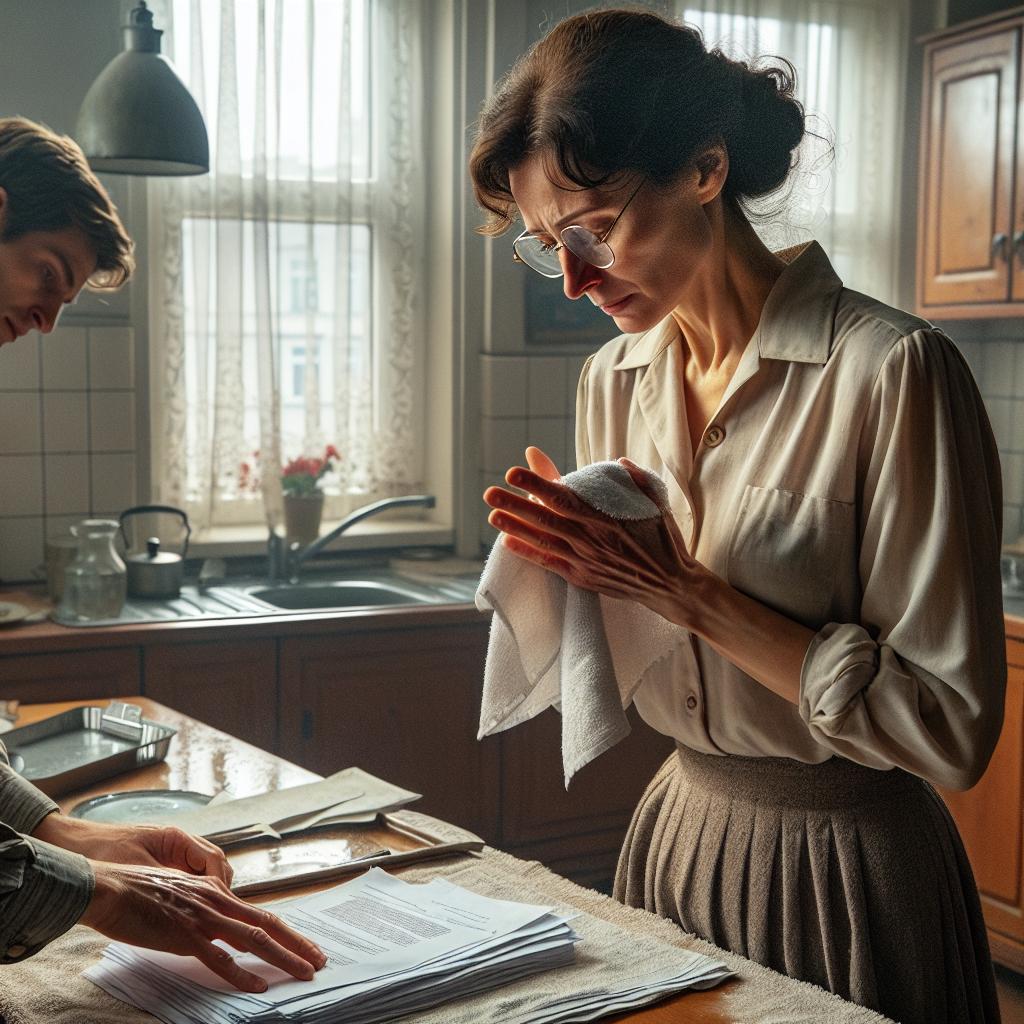 «Ты взрослый человек, подписала осознанно» — сказал Иван, не обращая внимания на слёзы матери, заполнявшие её глаза