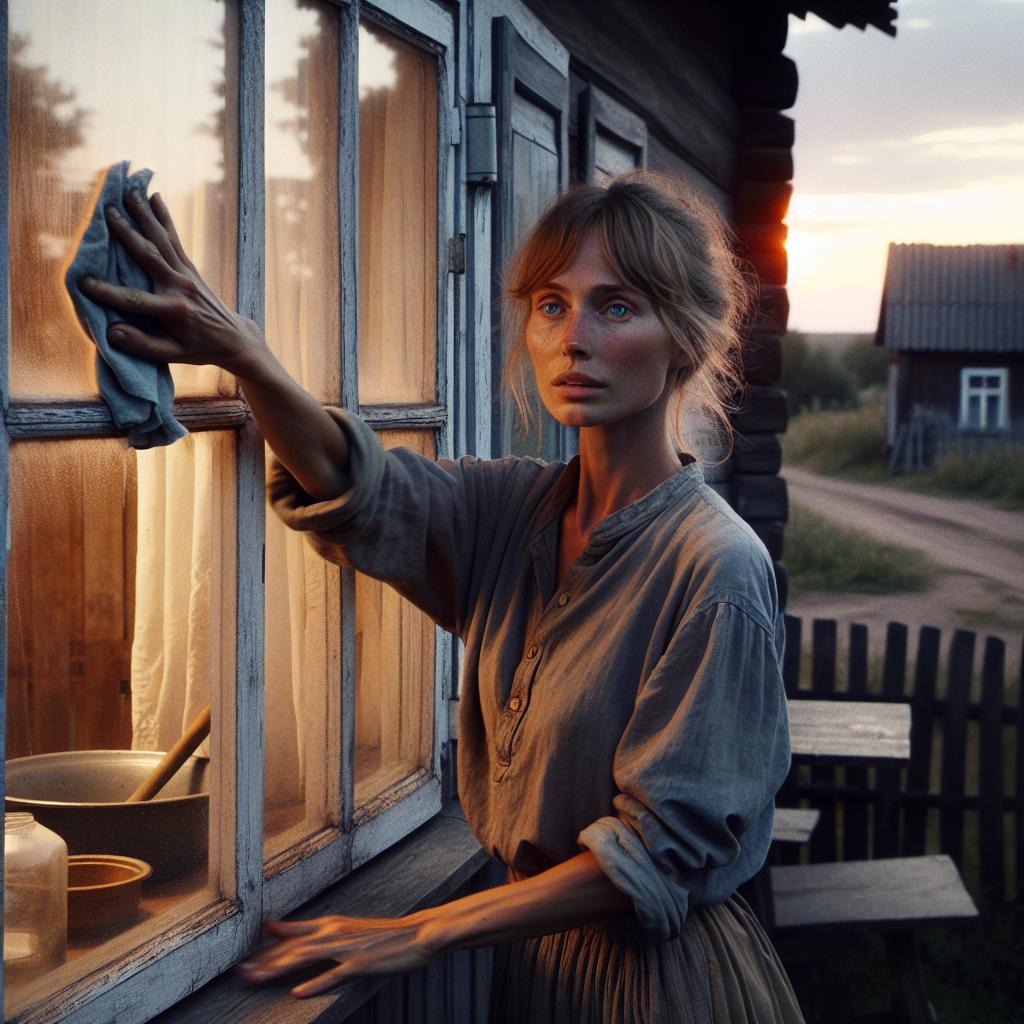 «Ты не представляешь, кто приходит за нами!» — с ужасом восклицает Нина, когда мрачный гость появляется в их новом доме