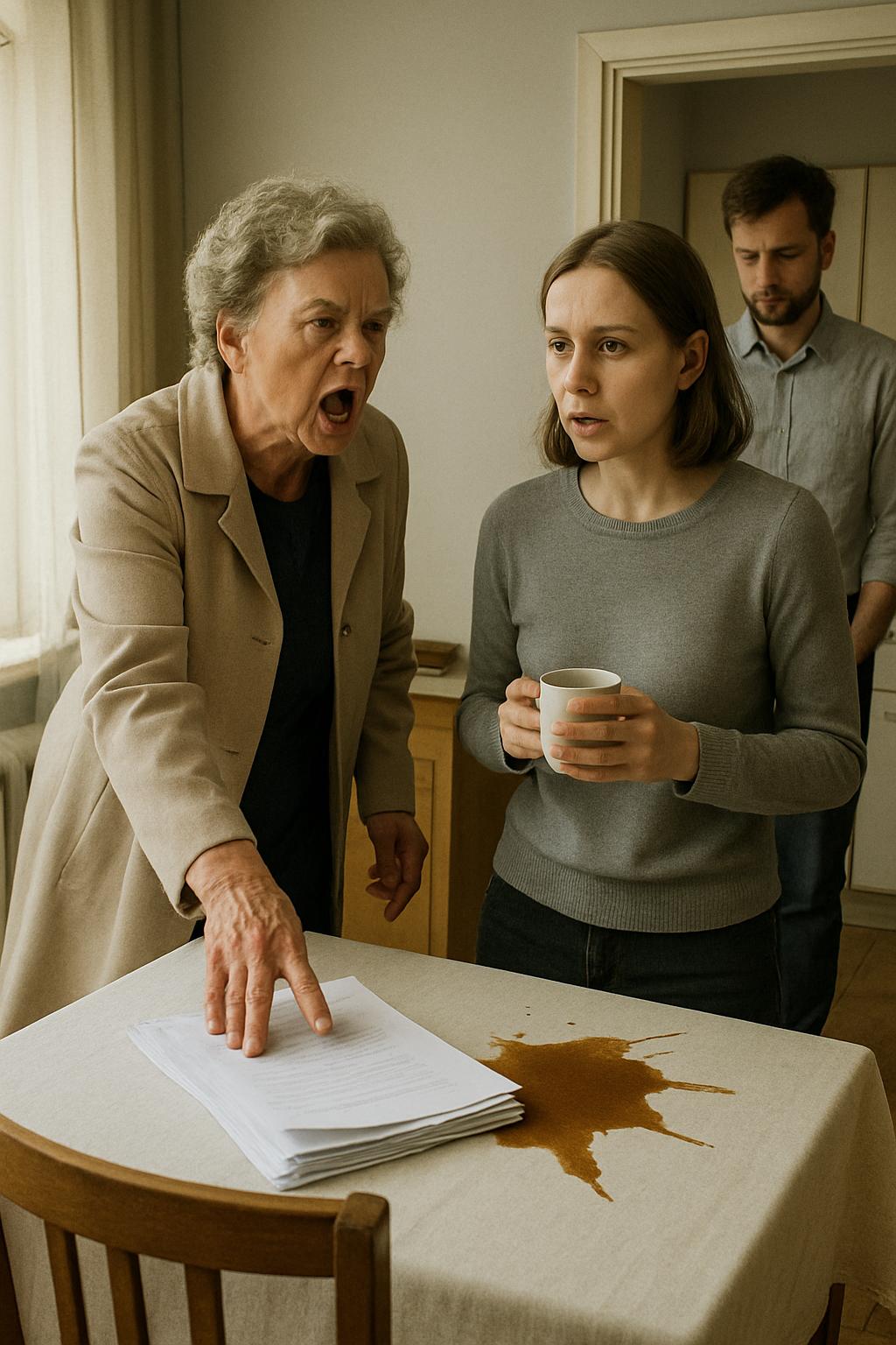 «Это квартира твоей бабушки, и теперь она моя!» — прорычала свекровь на пороге, показывая документы и дав семье месяц на сборы