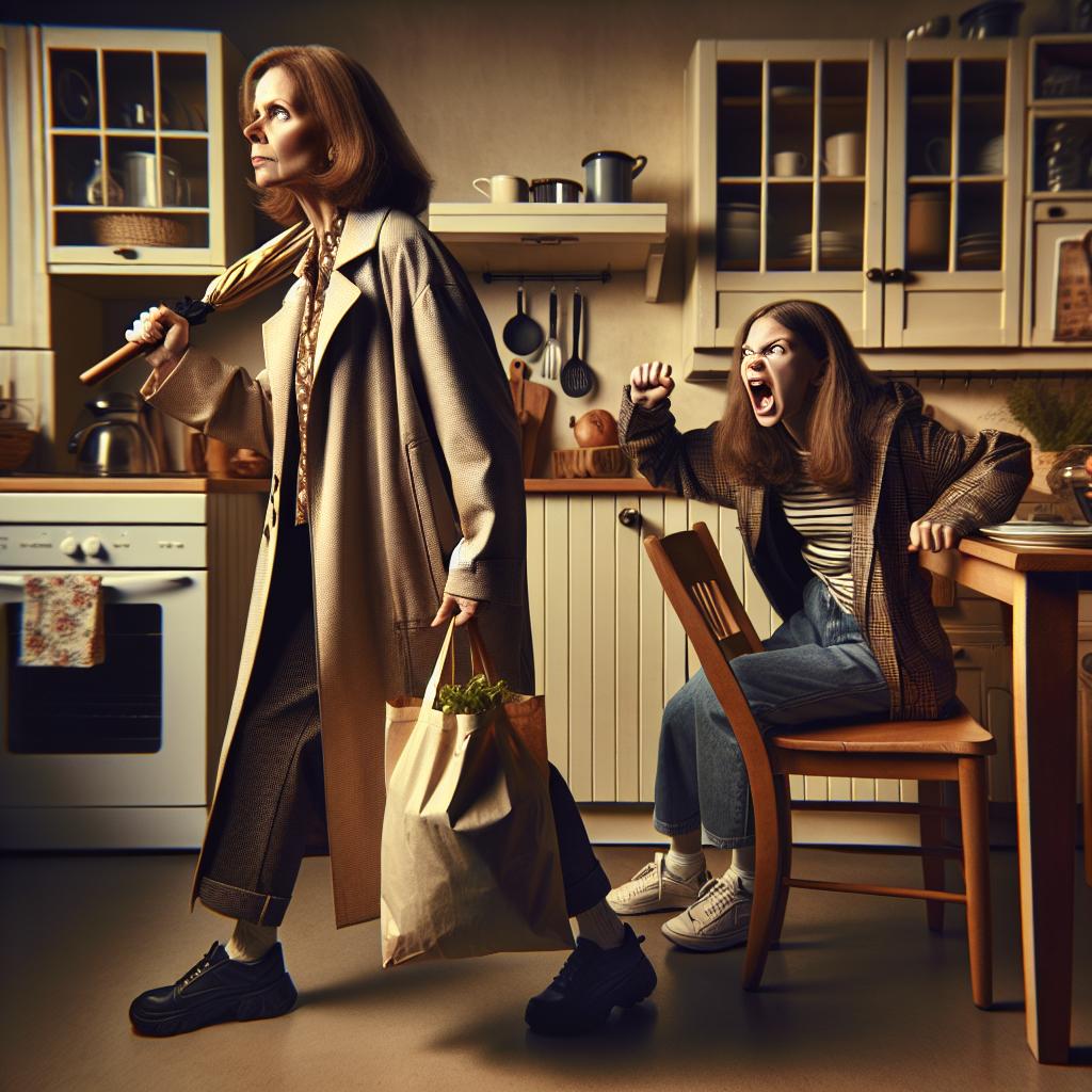 «Вот приди только домой… уж я так тебя проучу, что забудешь, как звать…» — гневно пригрозила мать