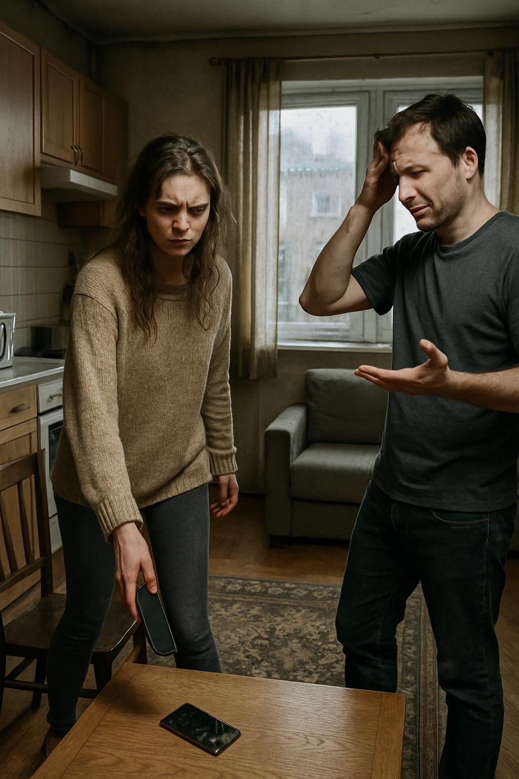 «Вот, смотри теперь на эти осколки. Как и на нашу свадьбу, Кирилл. Разлетелась вдребезги» — сказала Анна, выхватив у него телефон