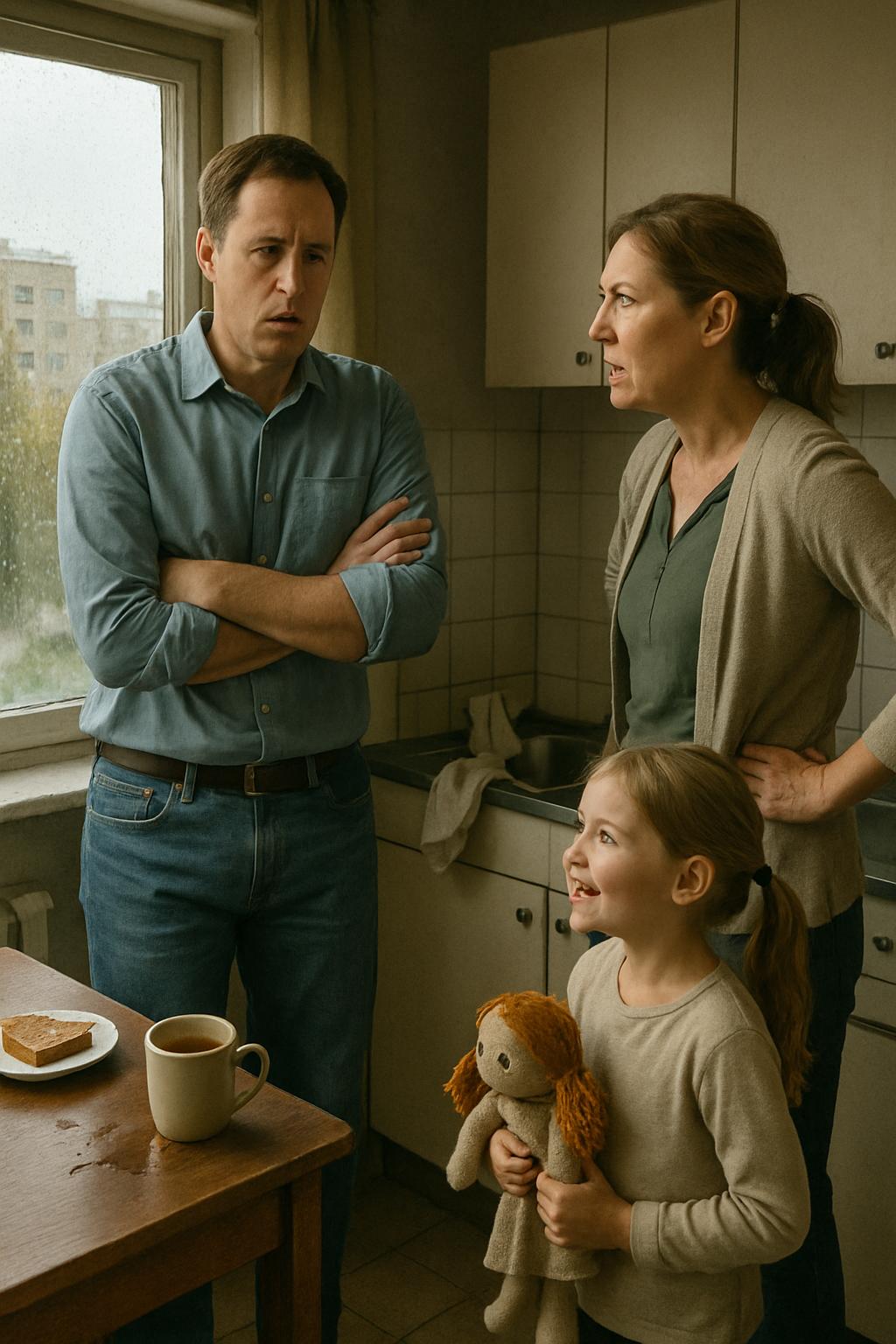 «А я? А мы с детьми? Мы тоже твоя семья, Олег. Но почему-то твои родственники всегда важнее» — сказала Лена, голос дрожал от обиды