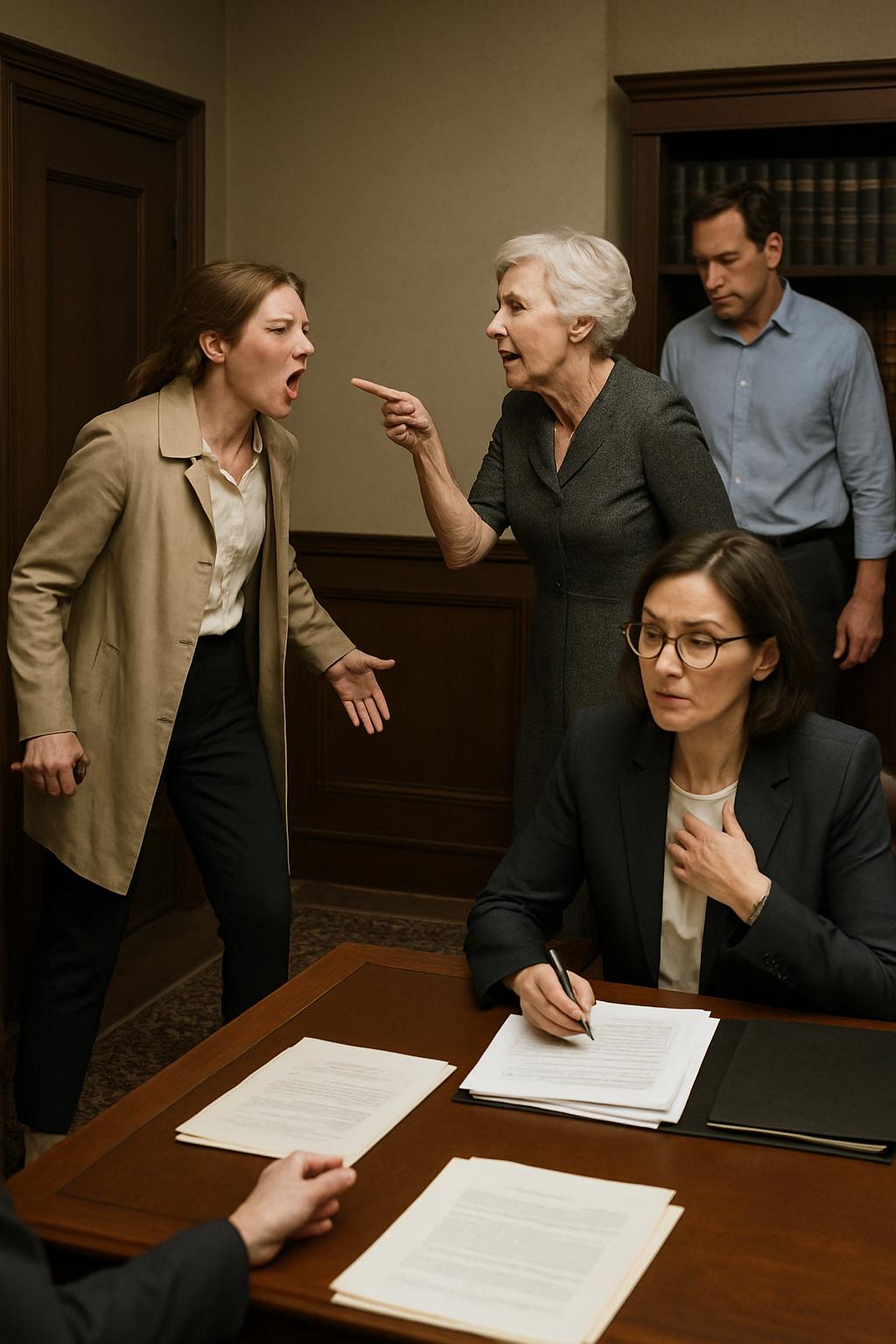 «Я больше не буду это терпеть» — решительно заявила Ольга в нотариальной конторе, отказываясь уступить свекрови